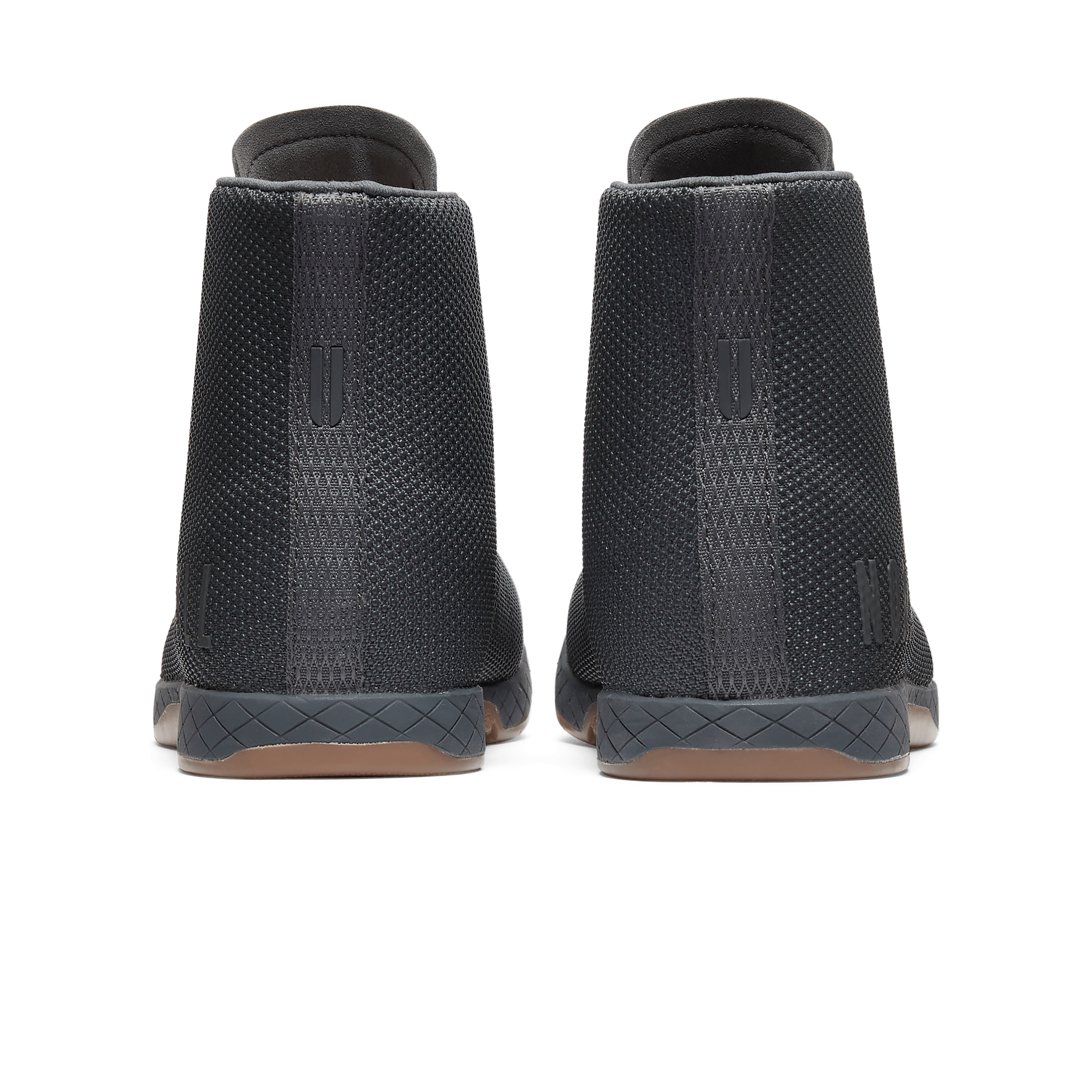 Iron Outwork High-Top Shoes Back Angle.