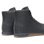 Iron Outwork High-Top Shoes Back Side Angle.