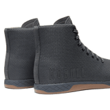 Iron Outwork High-Top Shoes Back Side Angle.
