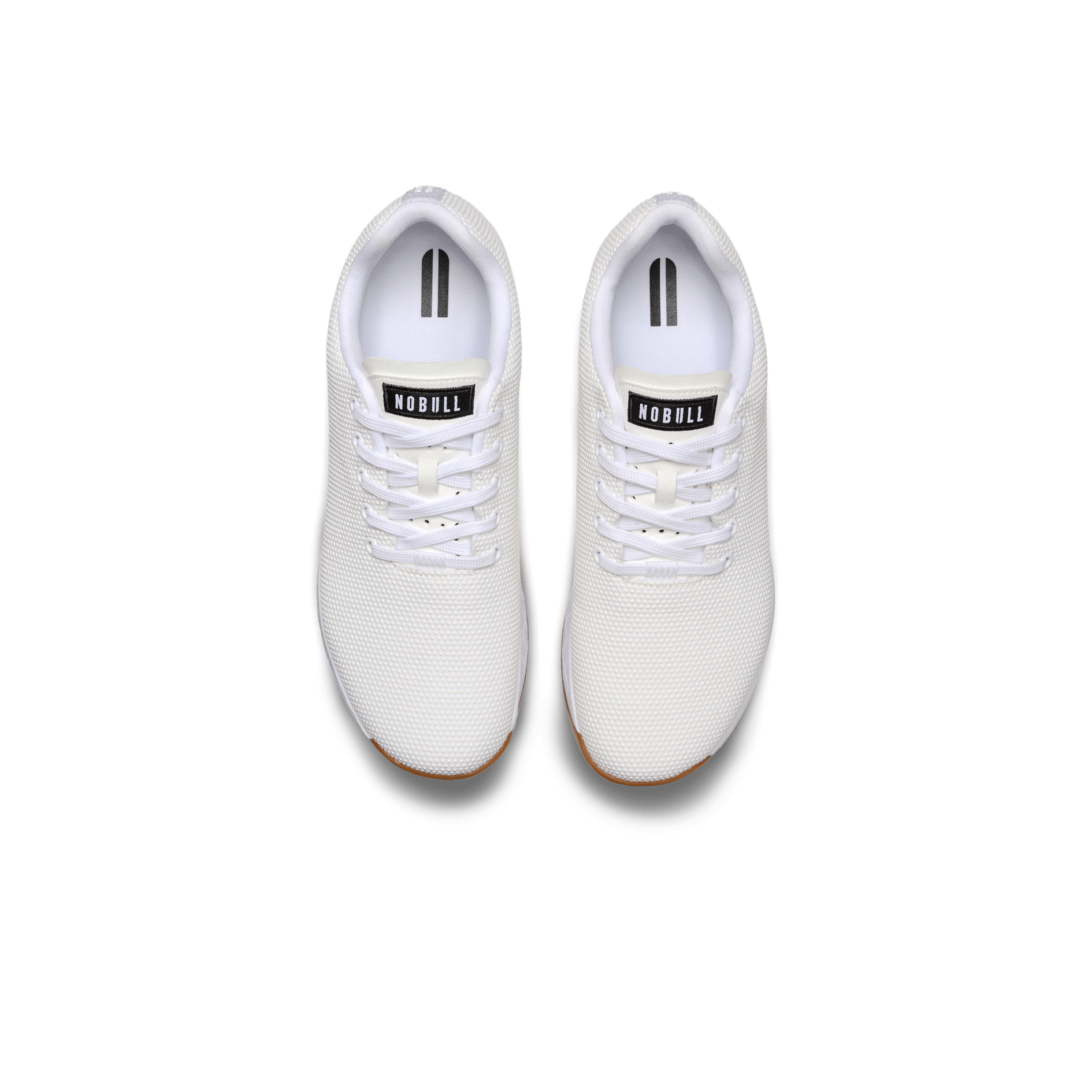 Men's White Gum Outwork Shoes Above Angle