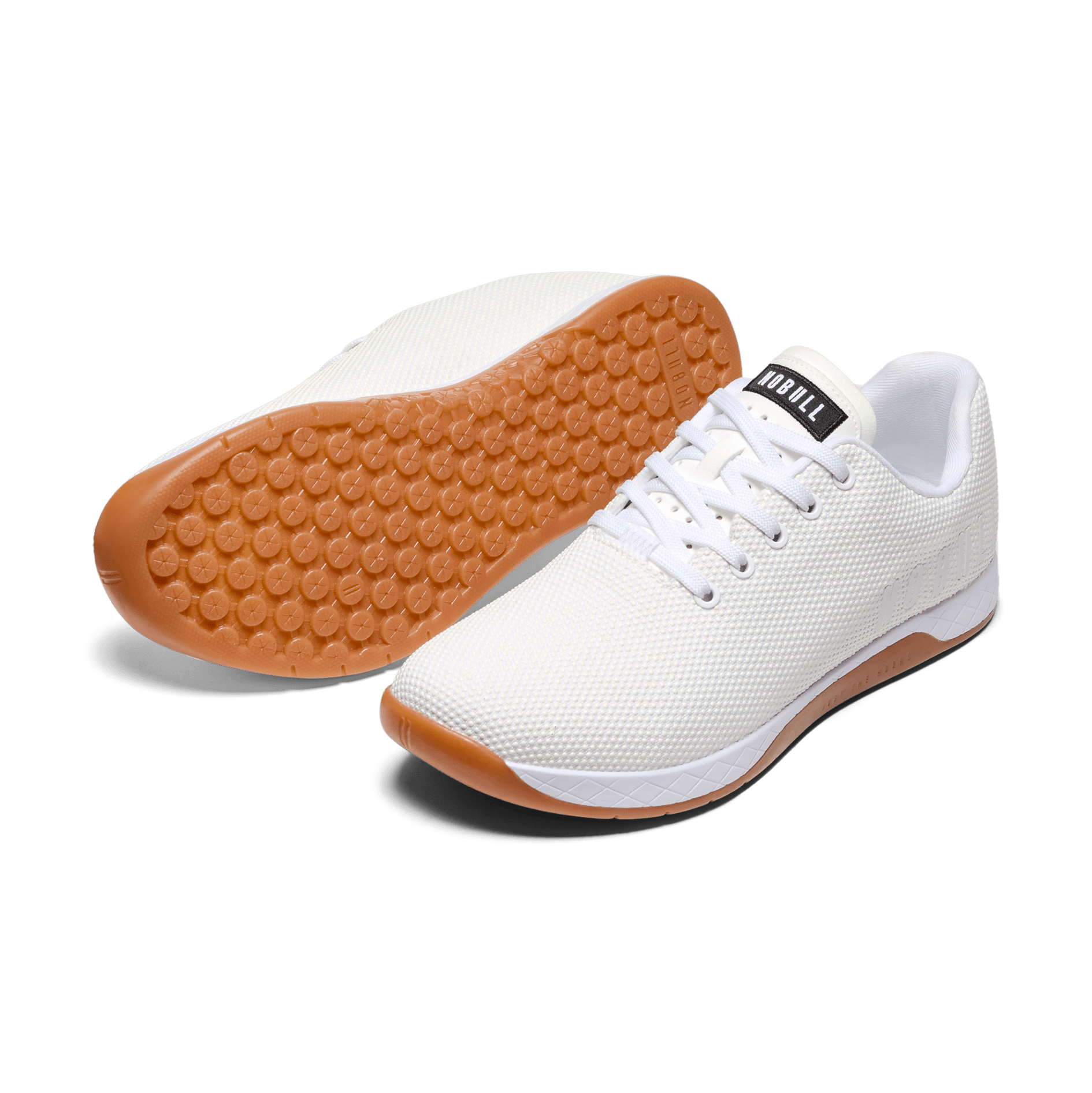 Men's White Gum Outwork Shoes Angled