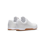 Women's White Gum Outwork Shoes Back Side Angle