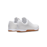 Women's White Gum Outwork Shoes Back Side Angle
