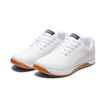 Men's White Gum Outwork Shoes Front Side Angle