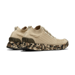 Beige Camo Allday Knit Shoes Back Side Angle.