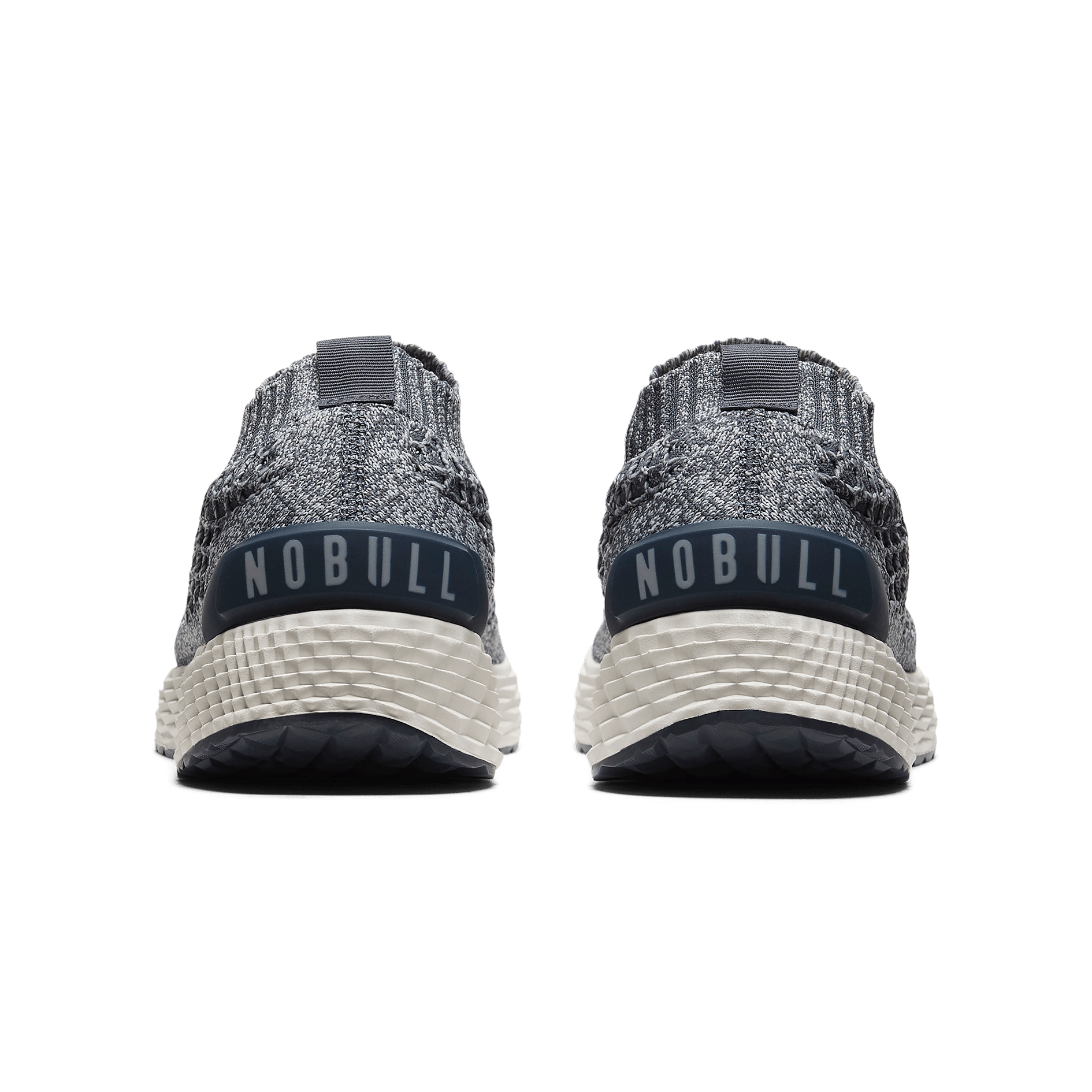 Navy Heather Allday Knit Shoes Back Angle.