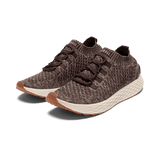 Brown Heather Allday Knit Shoes Front Side Angle.