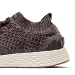 Brown Heather Allday Knit Shoes Detail Shot Angle.