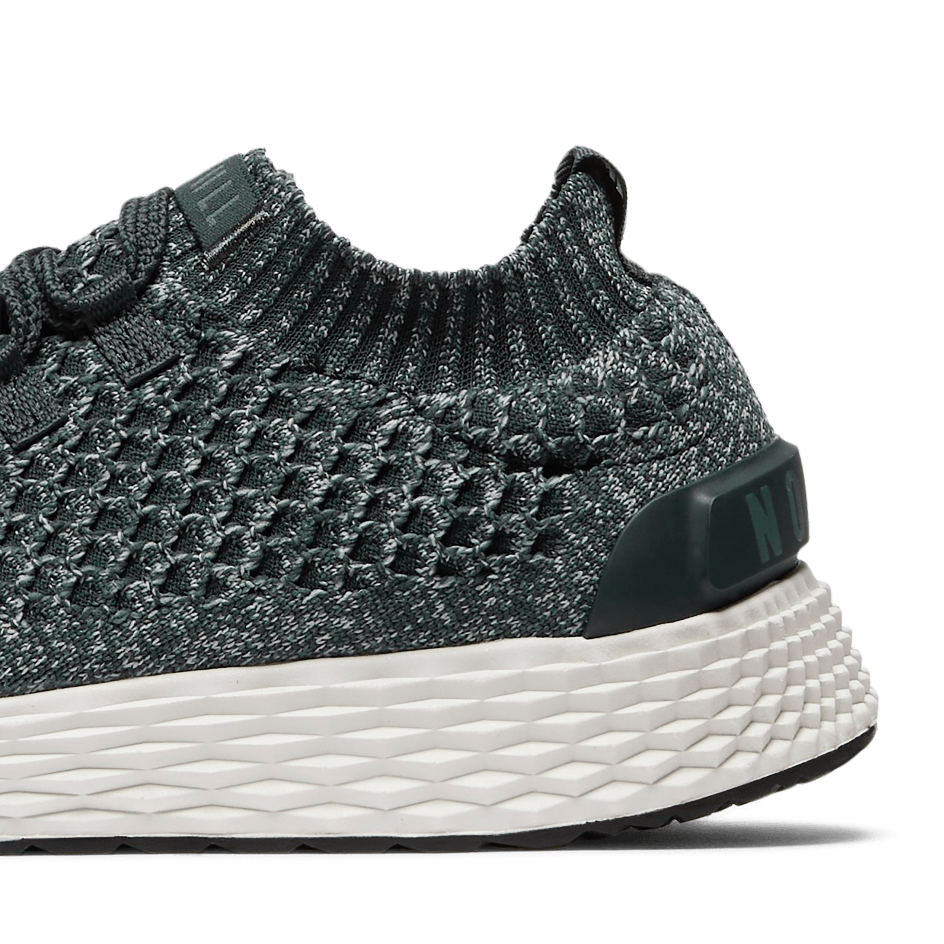 Green Heather Allday Knit Shoes Detail Angle.