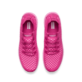 Fuchsia Allday Knit Shoes Above Angle.