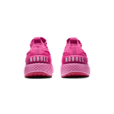 Fuchsia Allday Knit Shoes Back Angle.