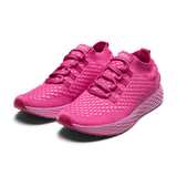 Fuchsia Allday Knit Shoes Front Side Angle.