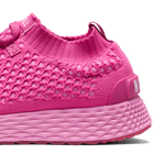 Fuchsia Allday Knit Shoes Detail Angle.