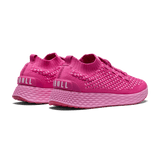Fuchsia Allday Knit Shoes Back Side Angle.