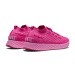 Fuchsia Allday Knit Shoes Back Side Angle.