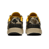 Beige Camo Allday Ripstop Shoes Back Angle.