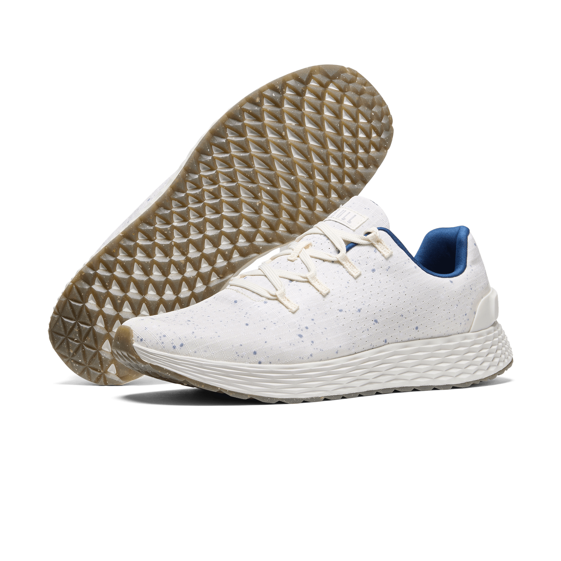 Shell White Speckle Allday Ripstop Shoes Angled.