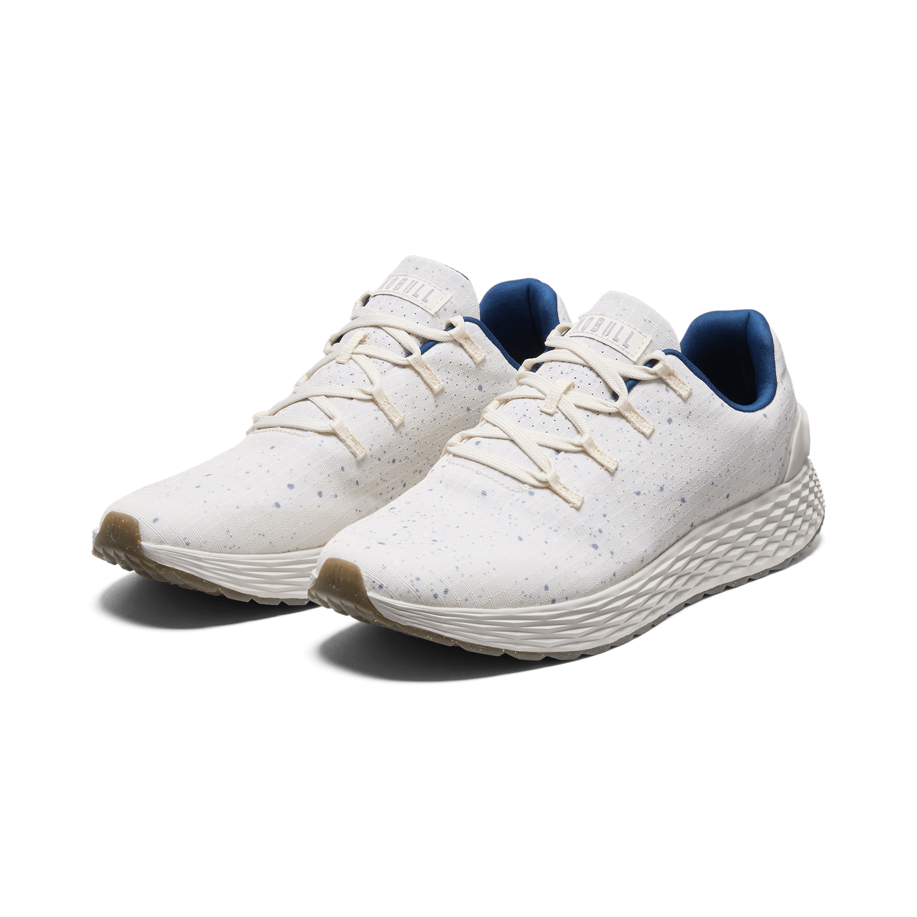 Shell White Speckle Allday Ripstop Shoes Front Side Angle.