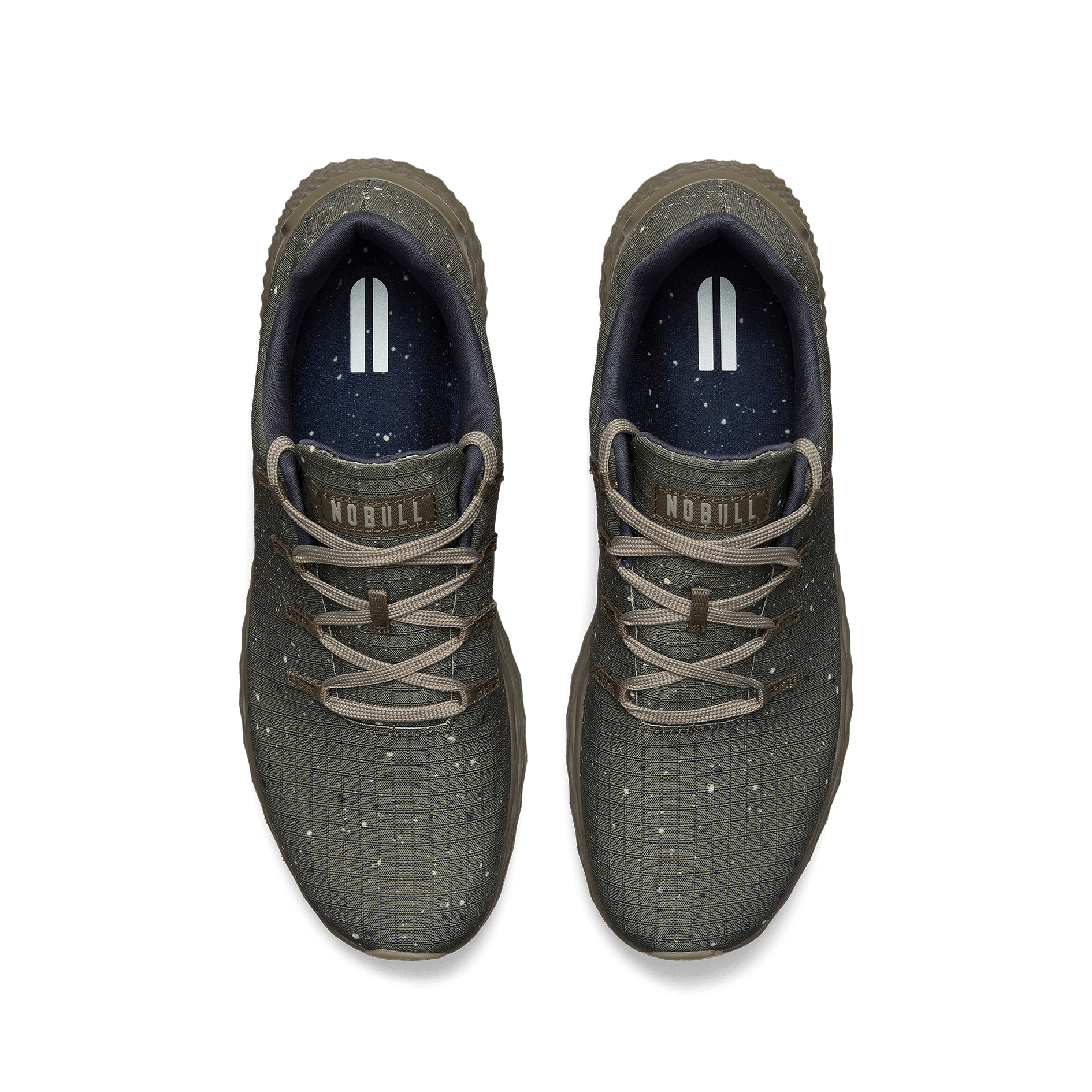 Taupe Speckle Allday Ripstop Shoes Above Angle.