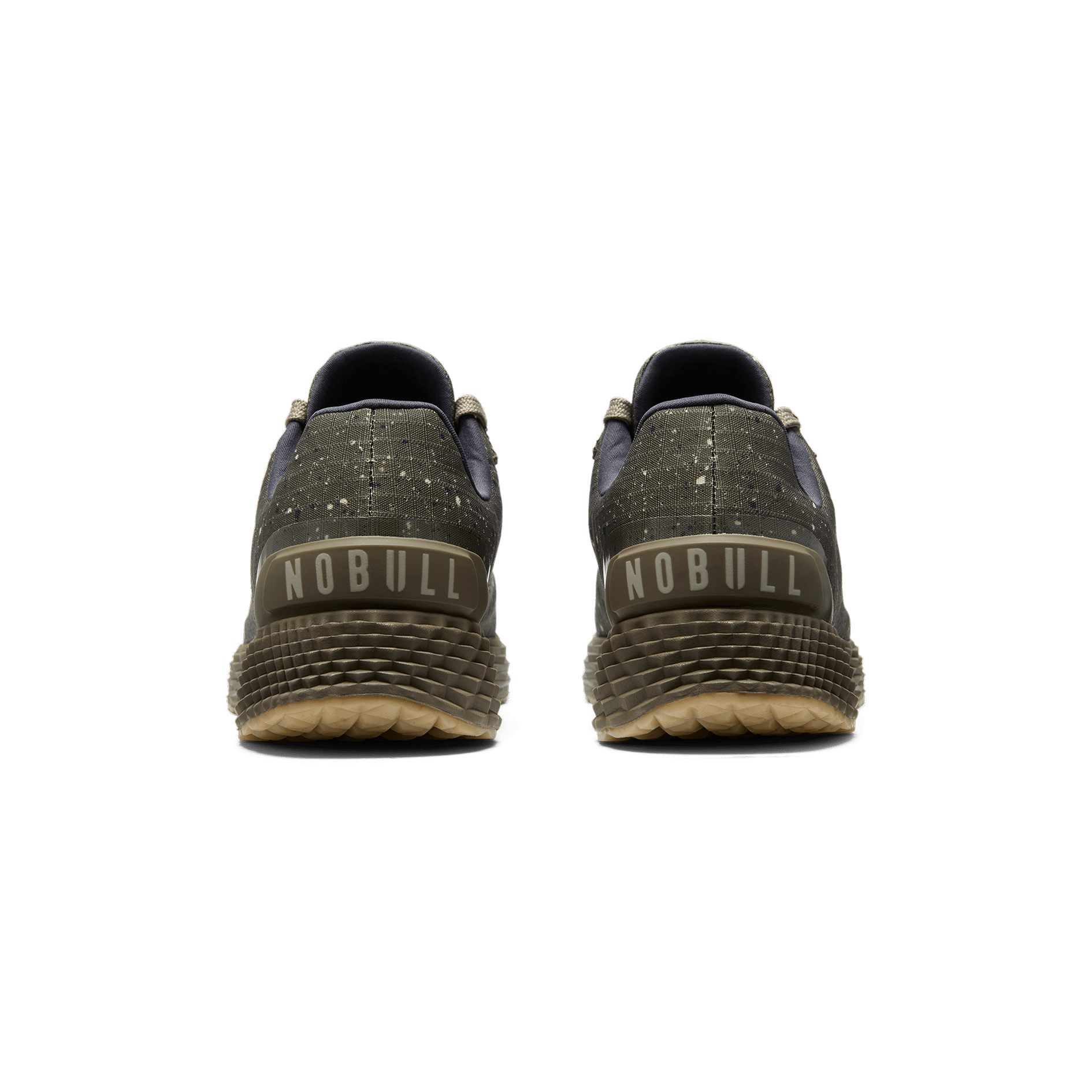 Taupe Speckle Allday Ripstop Shoes Back Angle.