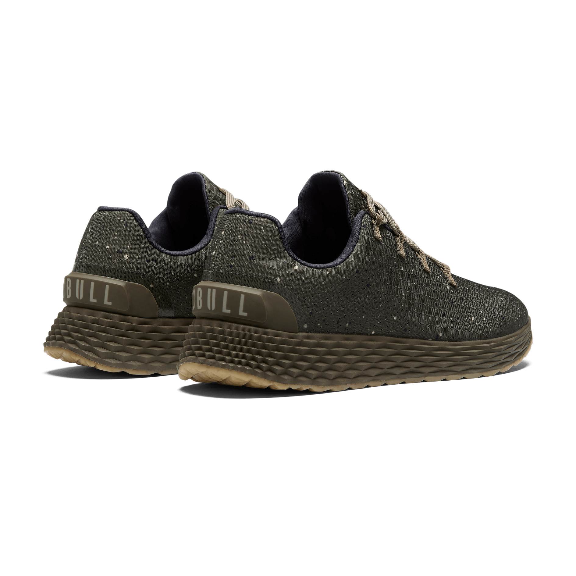 Taupe Speckle Allday Ripstop Shoes Back Side Angle.