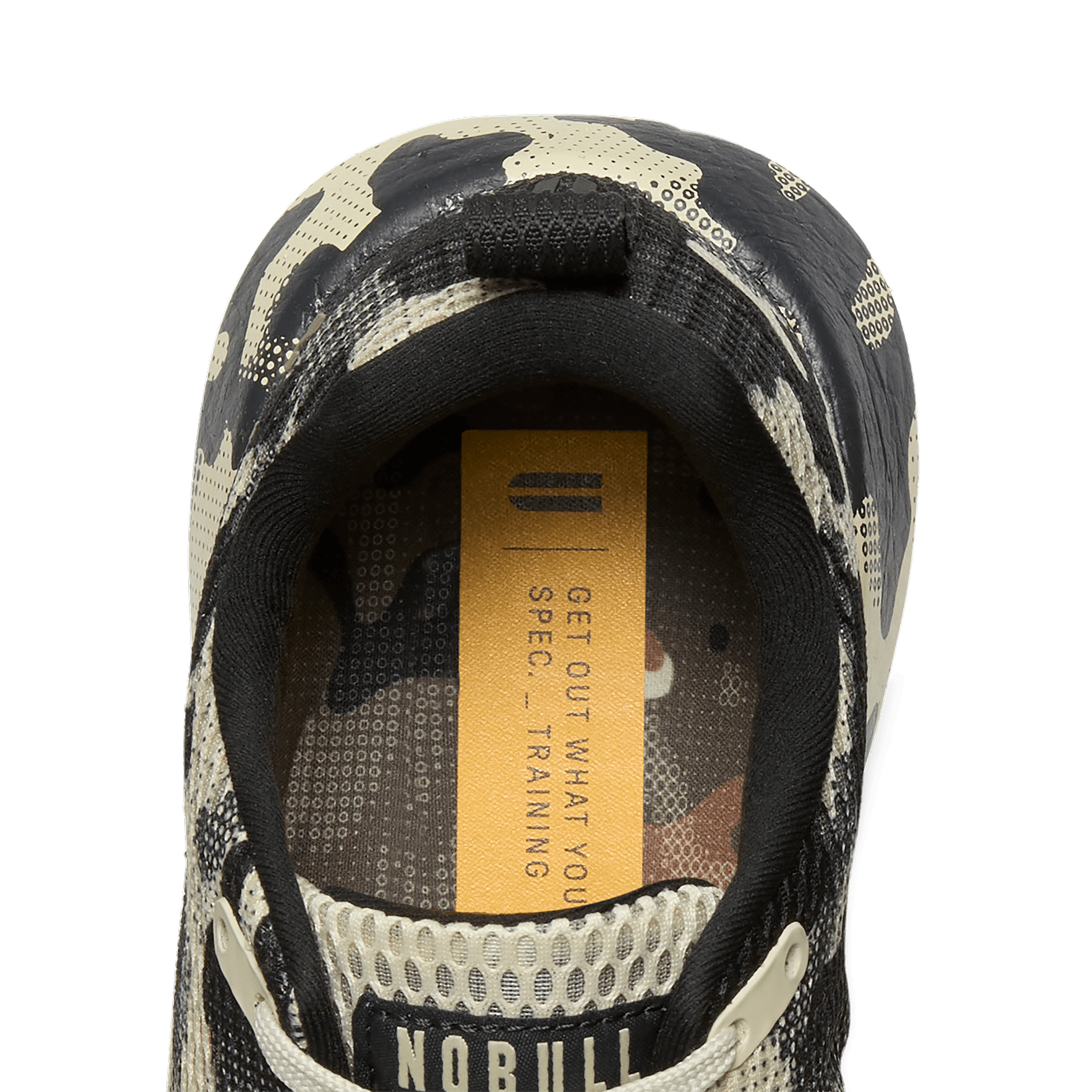 Beige Camo Drive Mesh Shoes Detail Angle.