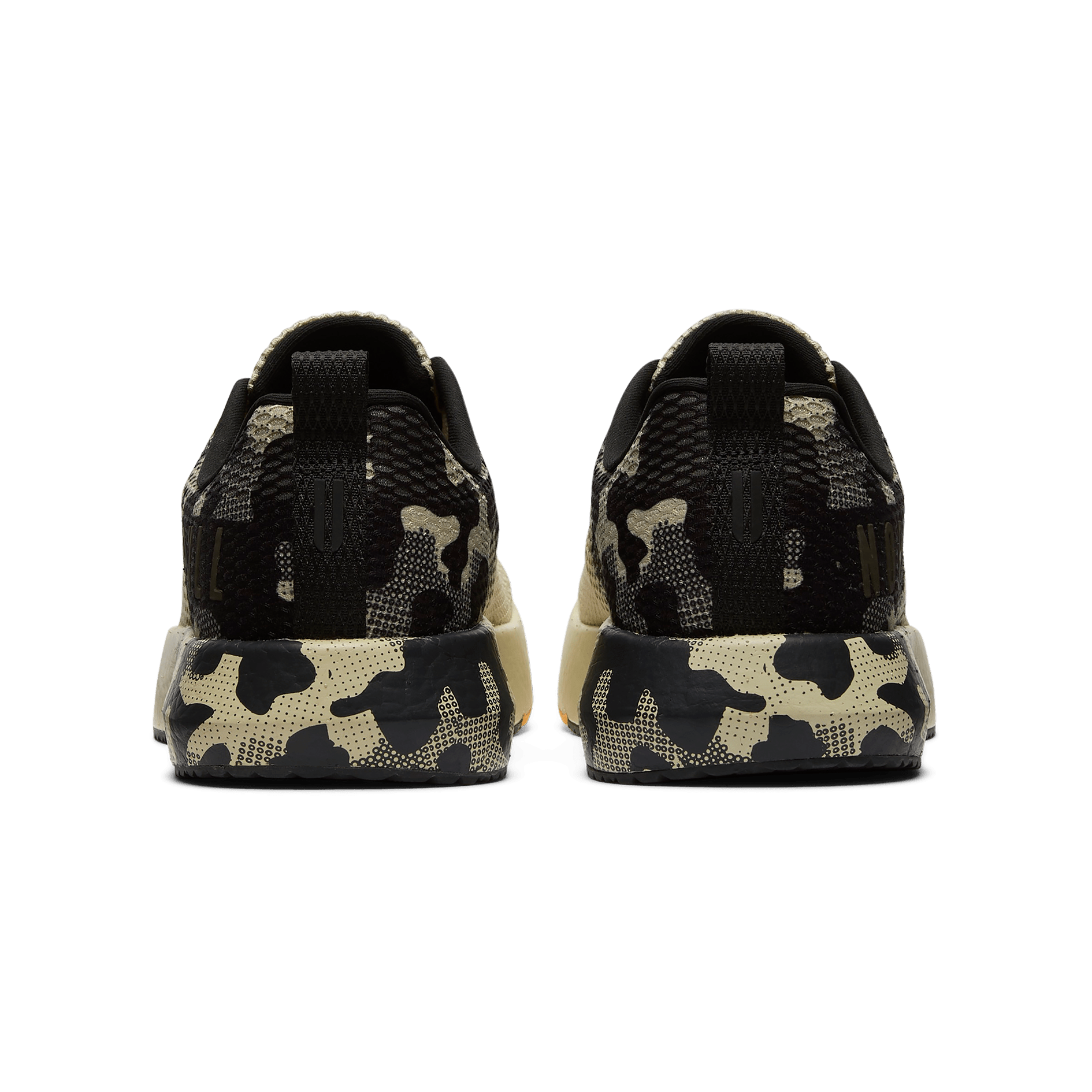 Beige Camo Drive Mesh Shoes Back Angle.