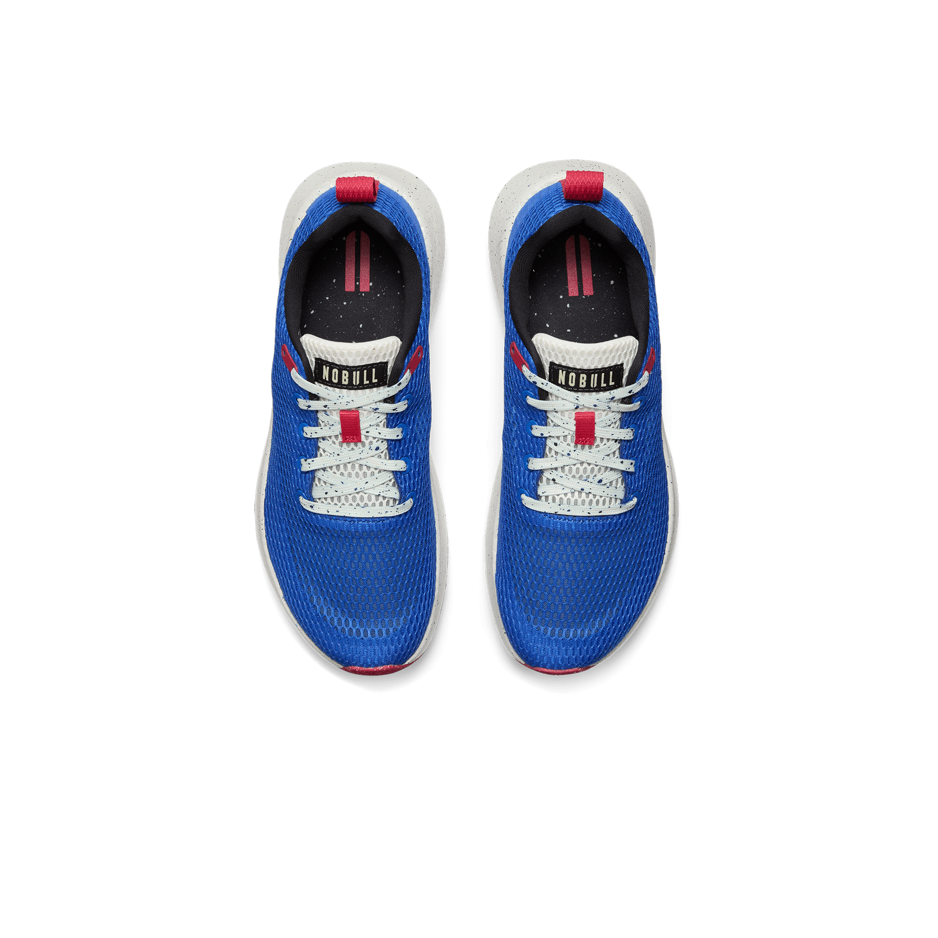 Cobalt Speckle Drive Mesh Shoes Above Angle.