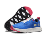 Cobalt Speckle Drive Mesh Shoes Angled.