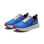 Cobalt Speckle Drive Mesh Shoes Front Side Angle.