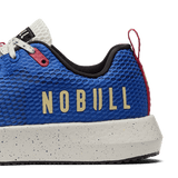 Cobalt Speckle Drive Mesh Shoes Detail Angle.