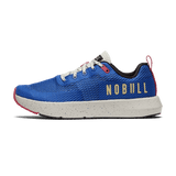 Cobalt Speckle Drive Mesh Shoes Side Angle.