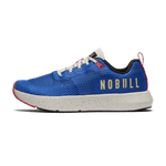 Cobalt Speckle Drive Mesh Shoes Side Angle.