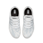 Light Grey Camo Recs Canvas Shoes Above Angle.