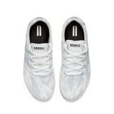 Light Grey Camo Recs Canvas Shoes Above Angle.