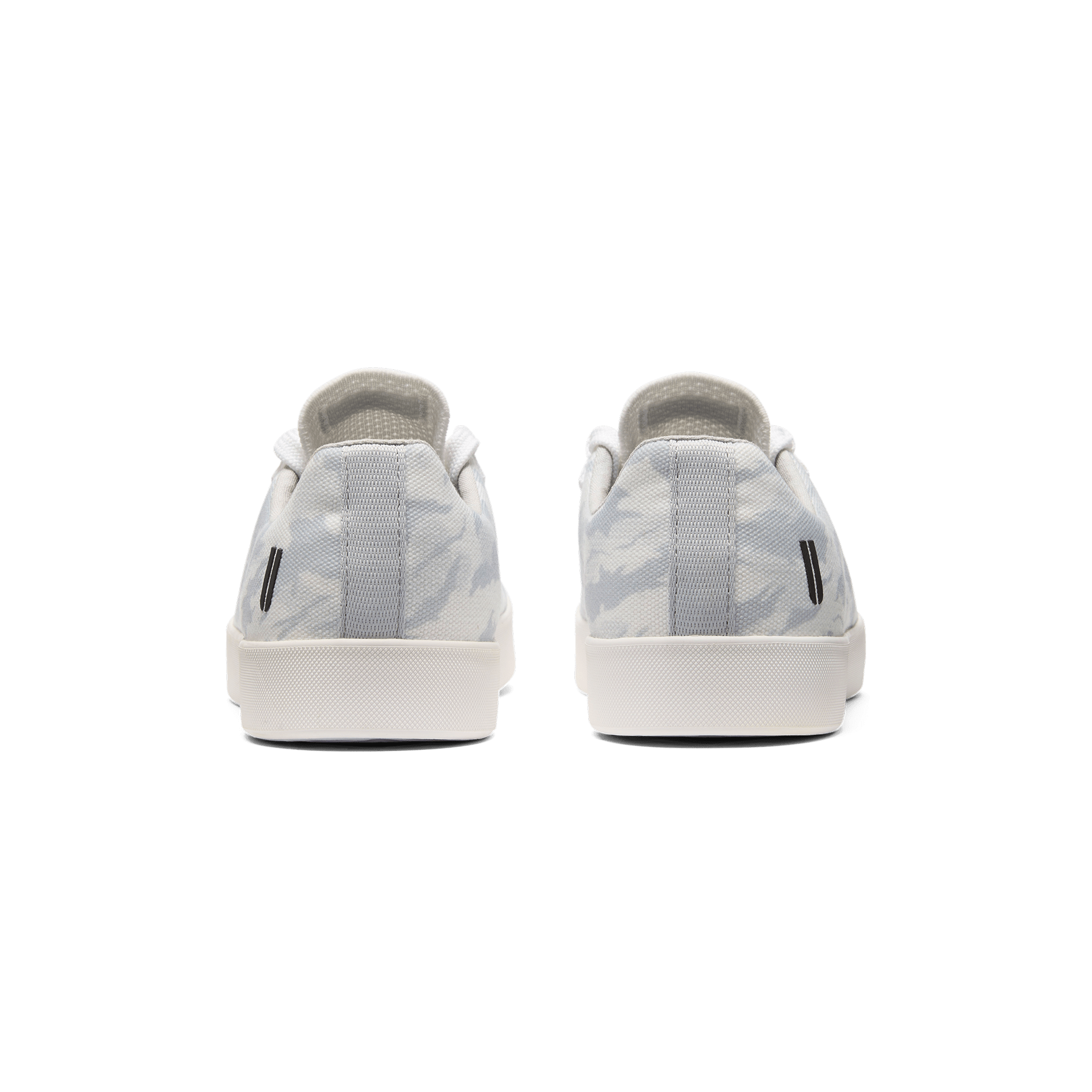 Light Grey Camo Recs Canvas Shoes Back Angle.