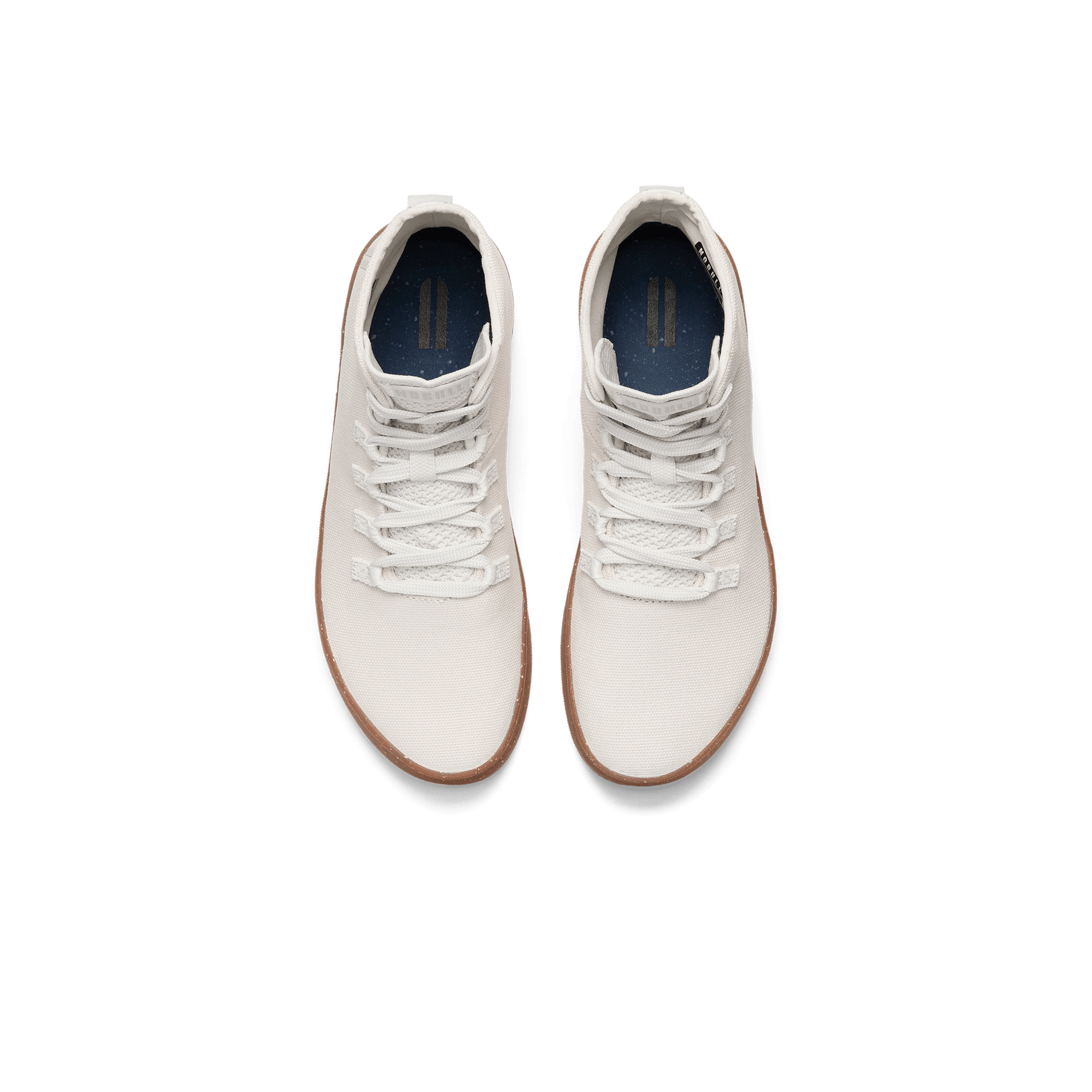 Pebble Recs Canvas High-Top Above Angle.