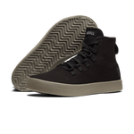 Black Recs Canvas High-Top Angled.