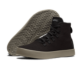 Black Recs Canvas High-Top Angled.