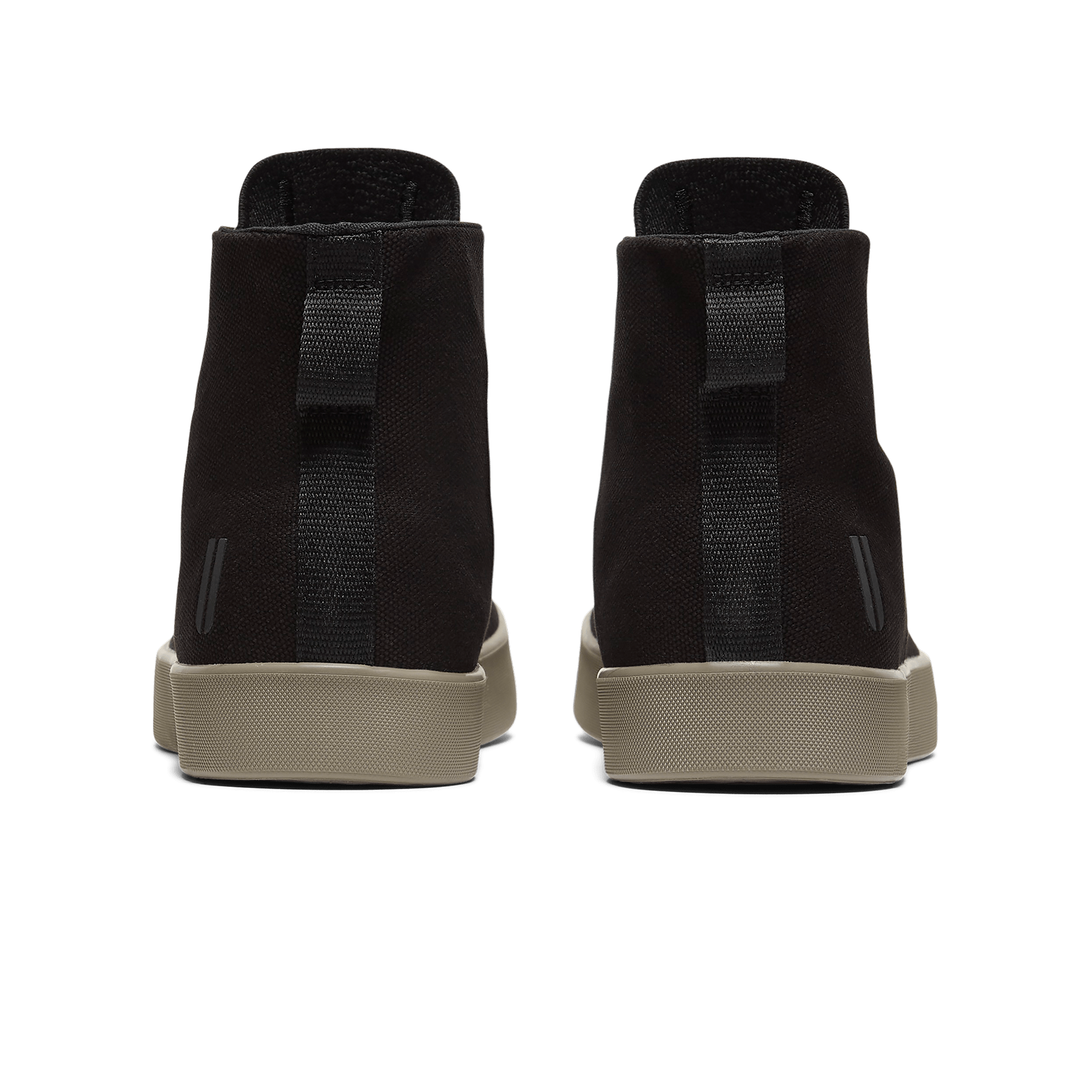 Black Recs Canvas High-Top Back Angle.
