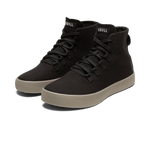 Black Recs Canvas High-Top Front Side Angle.