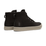 Black Recs Canvas High-Top Back Side Angle.