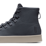Nightfall Recs Canvas High-Tops Detail Shot Angle.