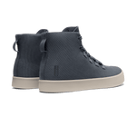 Nightfall Recs Canvas High-Tops Back Side Angle.