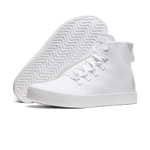White Recs Canvas High-Top Angled.