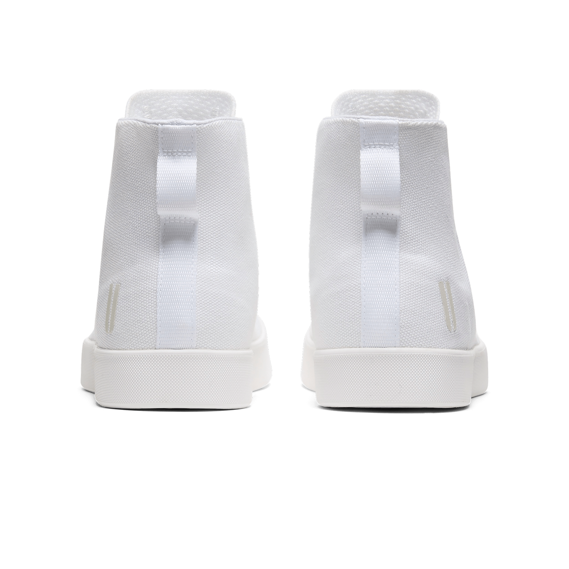 White Recs Canvas High-Top Back Angle.
