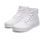 White Recs Canvas High-Top Front Side Angle.