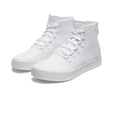 White Recs Canvas High-Top Front Side Angle.