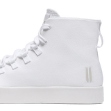 White Recs Canvas High-Top Detail Shot Angle.