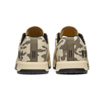 Beige Camo Outwork Edge Shoes Back Angle.